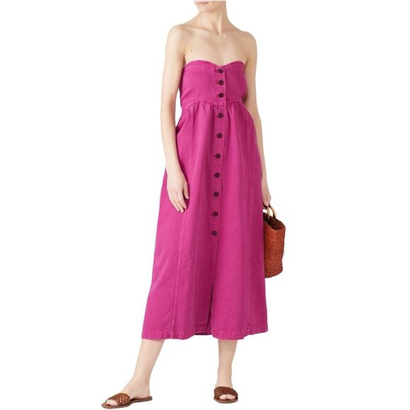Nanushka Kaia Dress - Pink Denim - Size XS - Picture 1 of 7